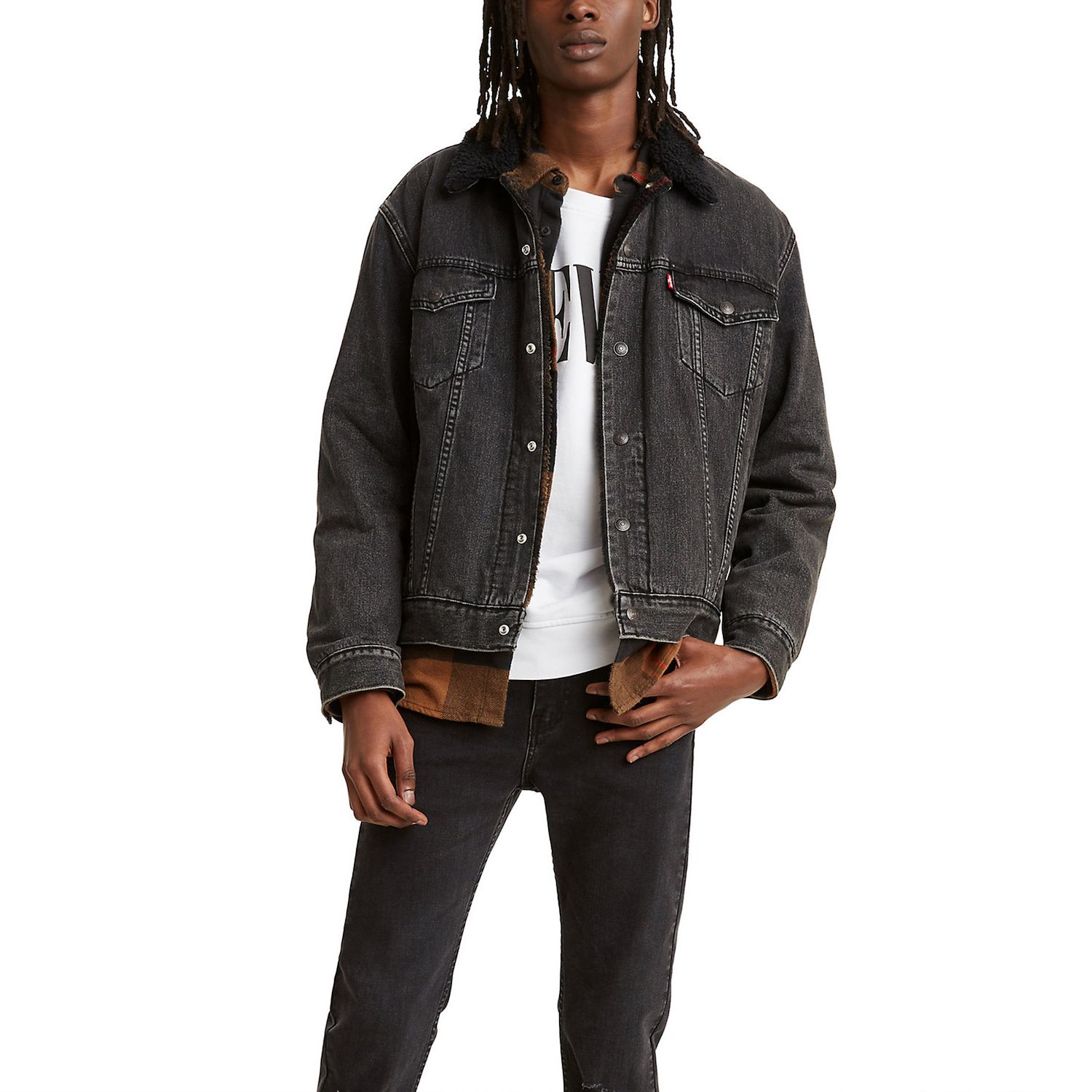 black levi denim jacket