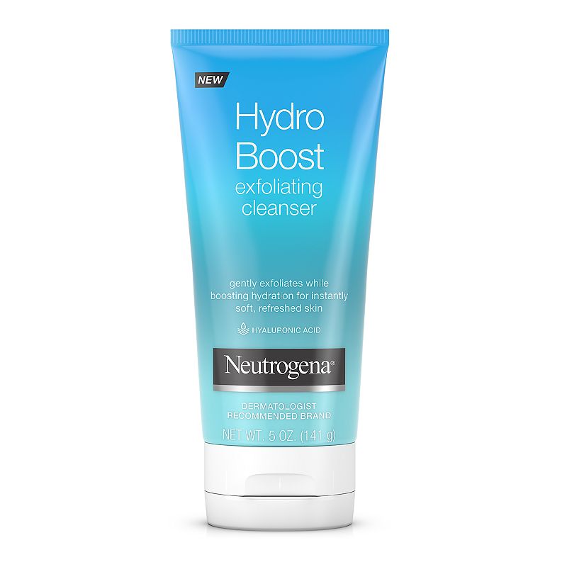 Neutrogena Hydro Boost Gentle Exfoliating Daily Facial Cleanser with Hyaluronic Acid - 5 fl oz: Moisturizes & Cleanses