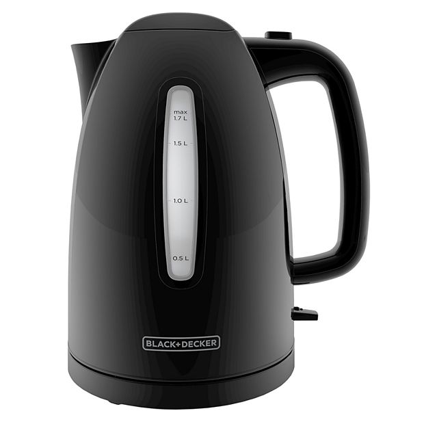 BLACK+DECKER Black 7-Cup Corded Electric Kettle in the Water
