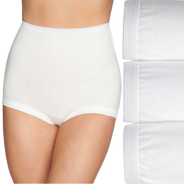 Ladies Interlock Full Briefs Size OS (14-16) Cuffed Leg Elastic