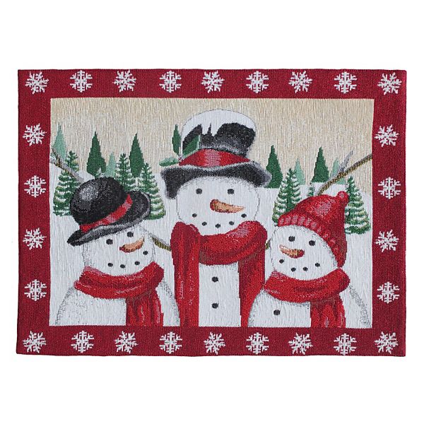 St. Nicholas Square® Snowman Tapestry Placemat