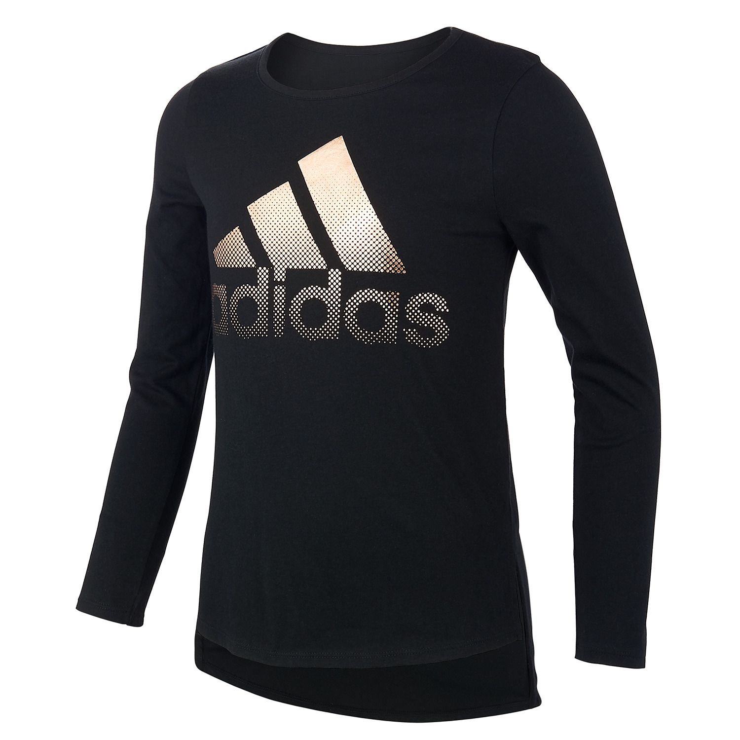 adidas curved hem t shirt