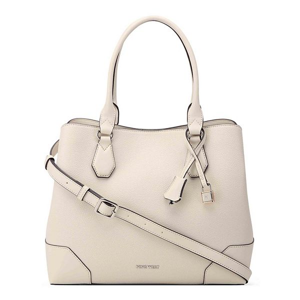 Nine West Brooklyn Jet Set Carryall Satchel Bag - Milk
