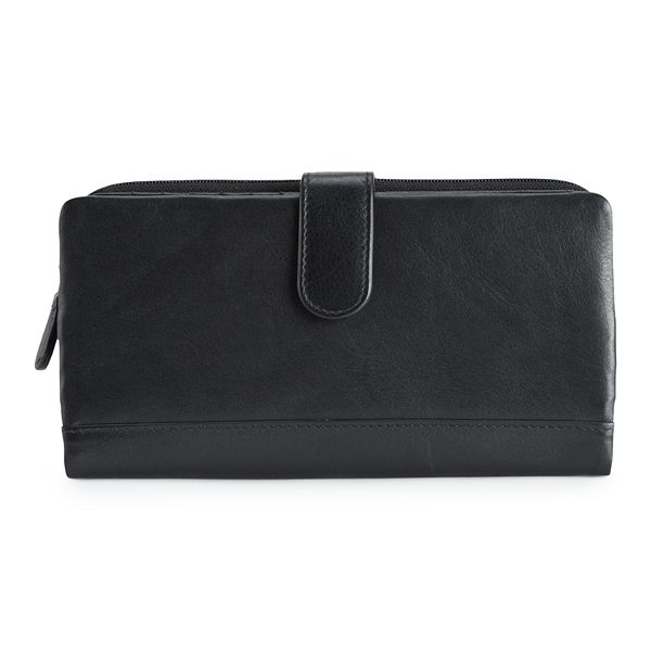 ili Leather RFID-Blocking Bifold Wallet - Black