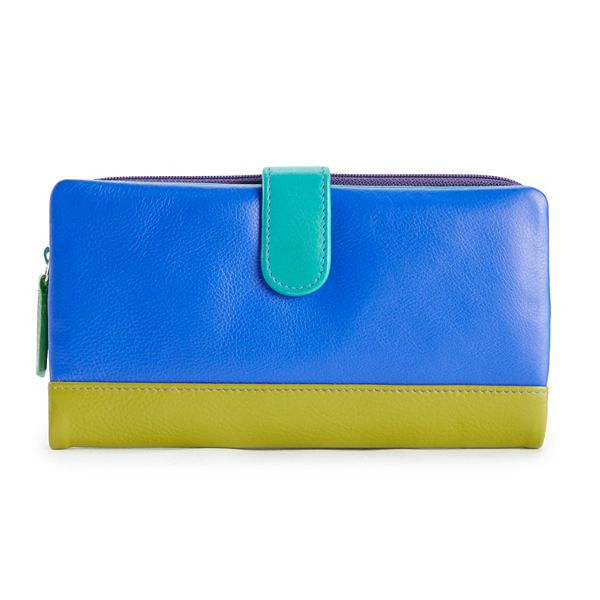 ili Leather RFID-Blocking Bifold Wallet - Cool Tropics