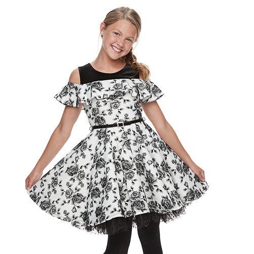 Black and white dresses for tweens online