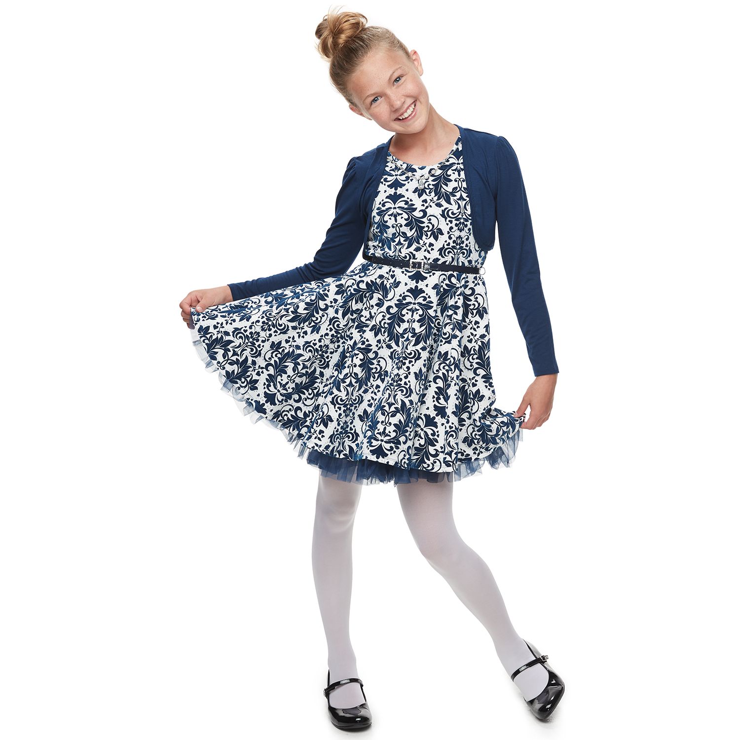 blue dresses for tweens