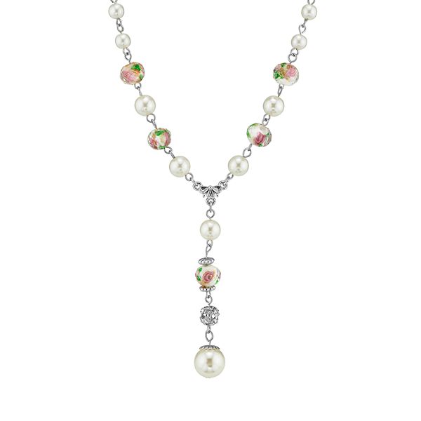 1928 Beaded Y Necklace