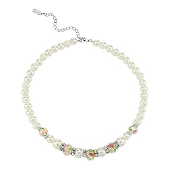 1928 Floral Bead Necklace