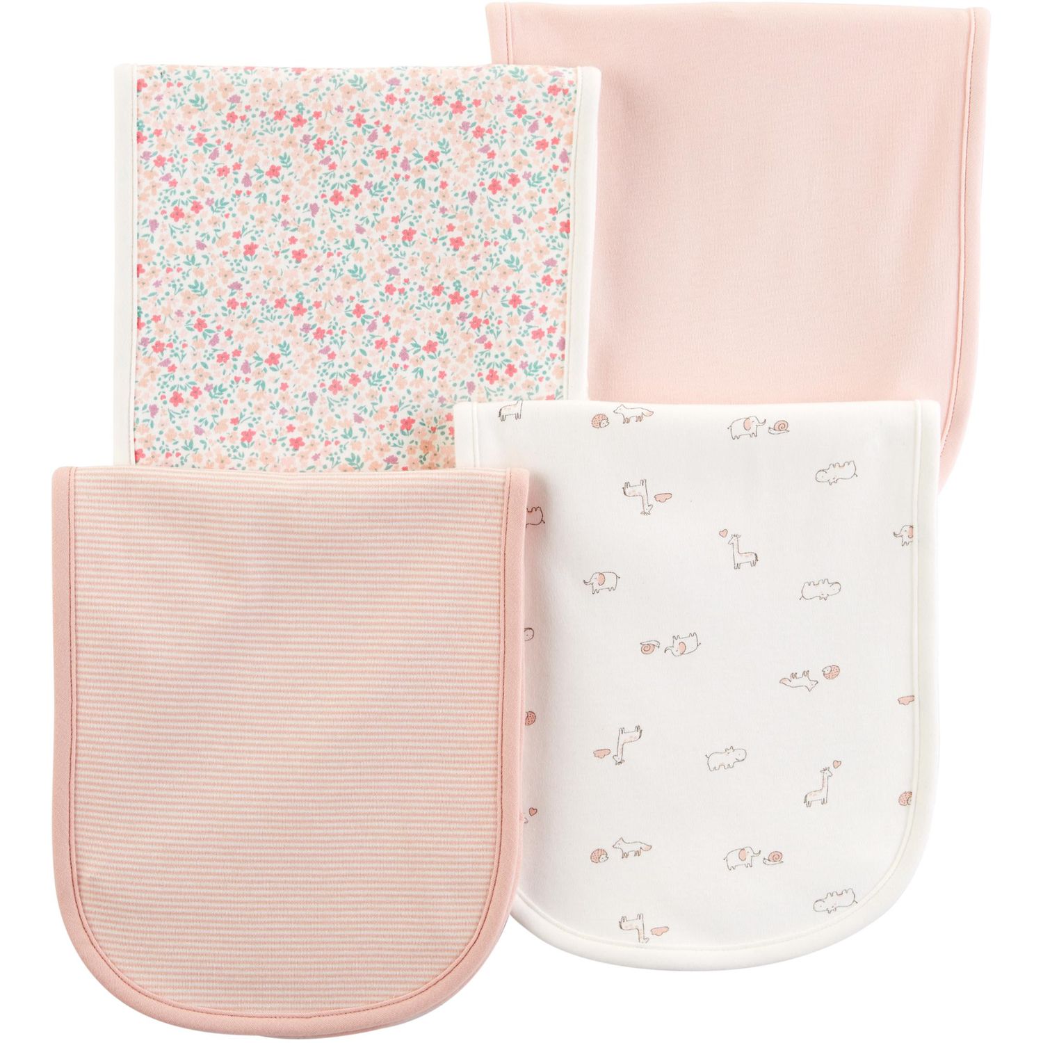 baby girl burp cloths