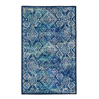 Linon Emerald Distress Diam Rug