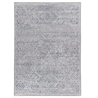 Linon Emerald Distress Diam Rug