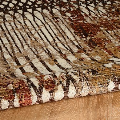 Linon Illusions Abstract Multi-Colored Rug