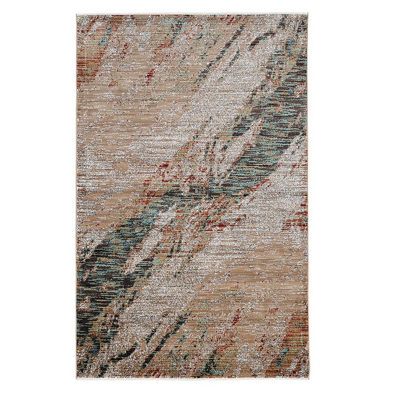 Linon Illusions Multi-Colored Rug, Multicolor, 5X8 Ft