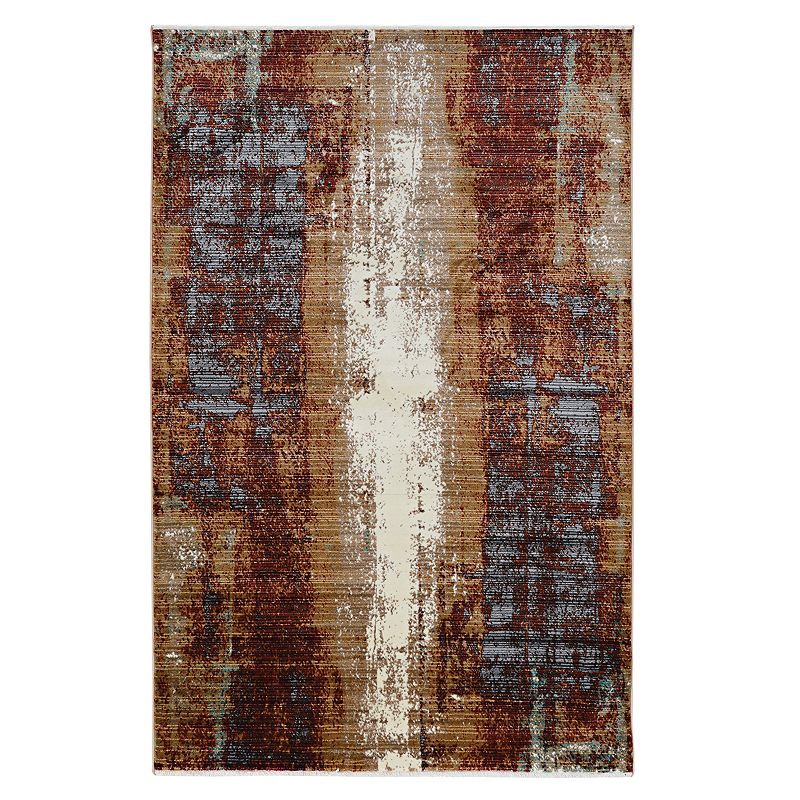 Linon Illusions Multi-Colored Rug, Multicolor, 8X11 Ft