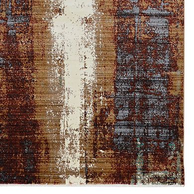 Linon Illusions Distressed Multi-Colored Rug