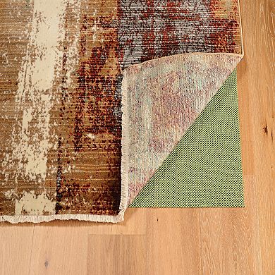 Linon Illusions Distressed Multi-Colored Rug