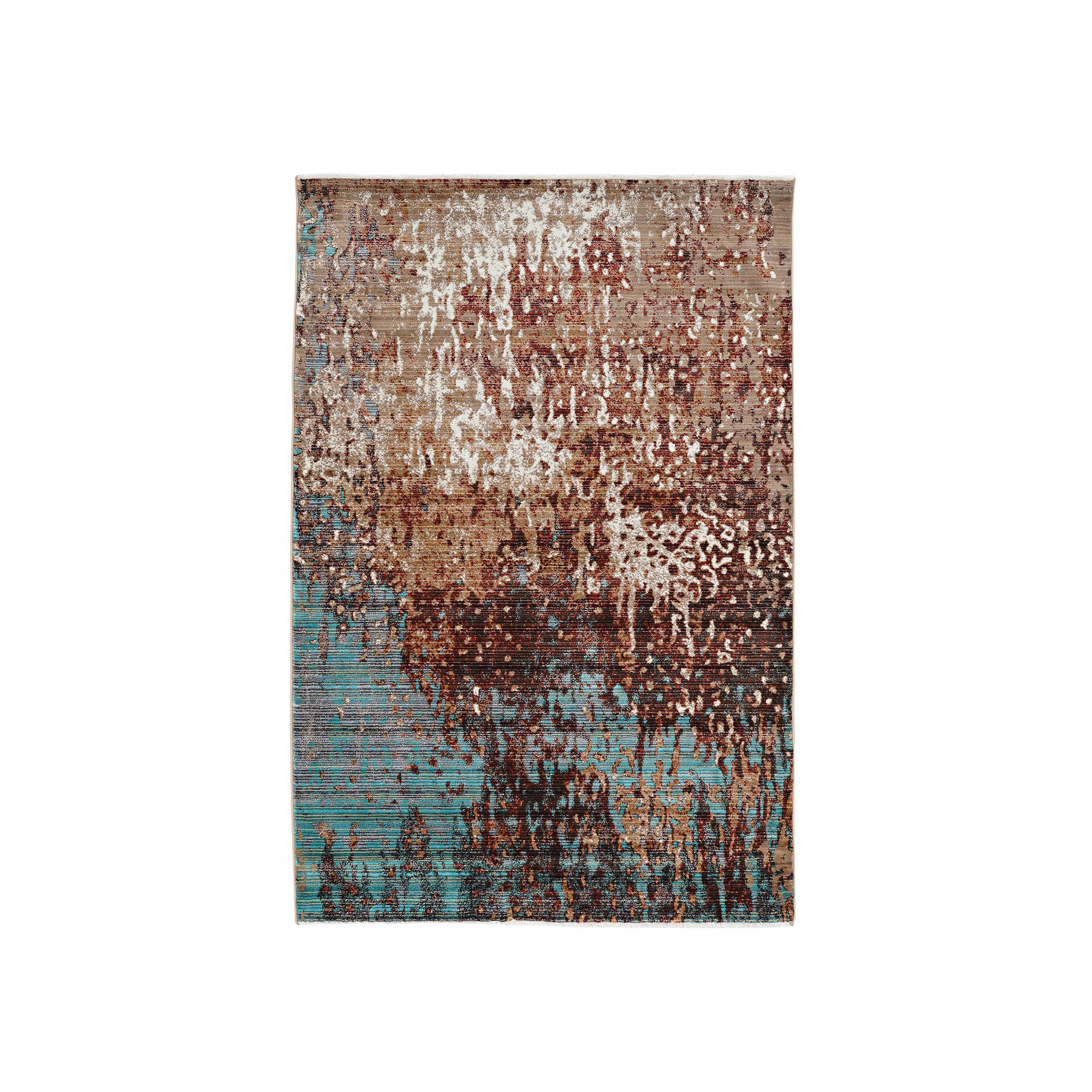 Linon Illusions Multi-Colored Rug, Green