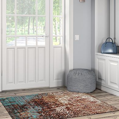 Linon Illusions Multi-Colored Rug