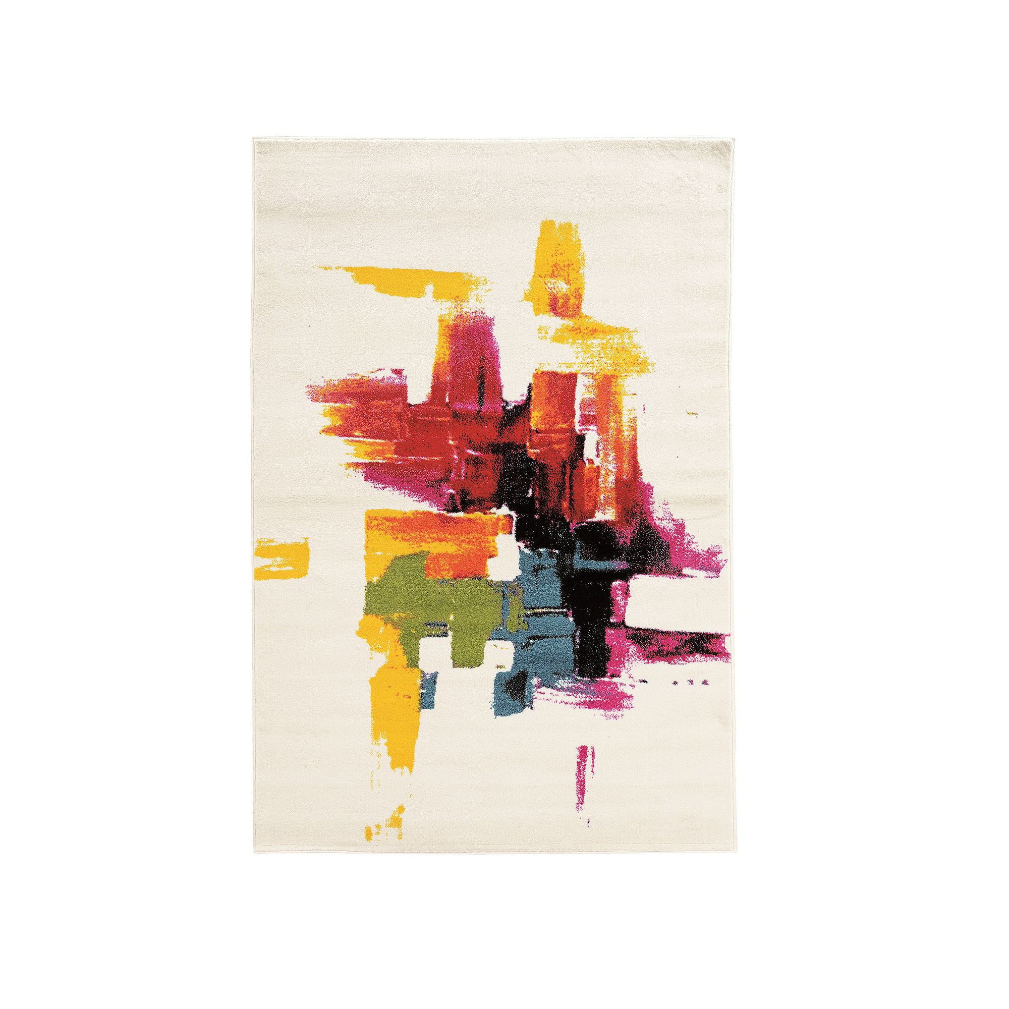 Linon Masters Multi-Color Rug, Ivory Brush Stroke