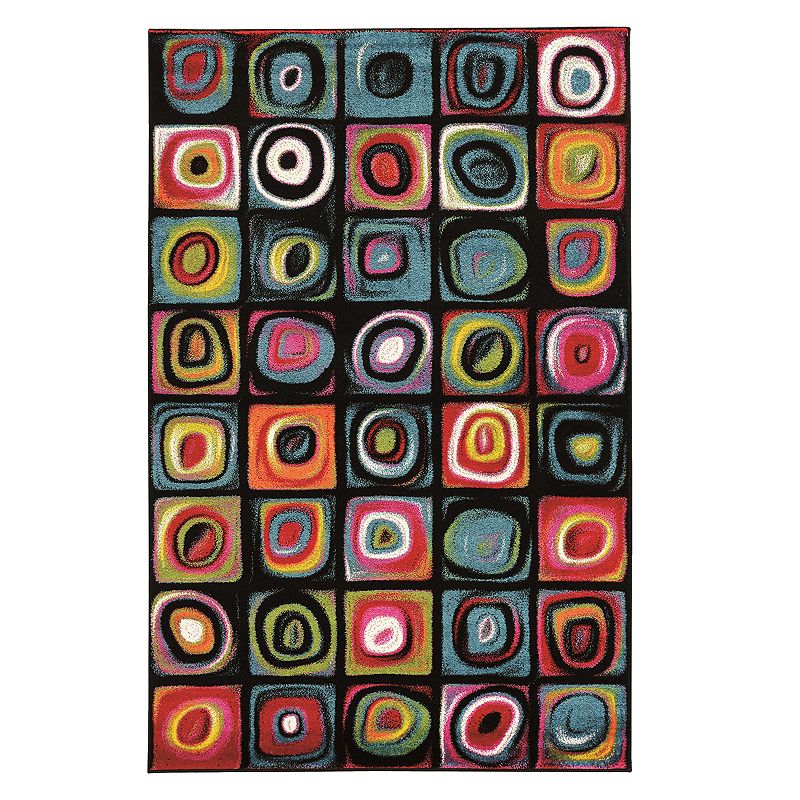 Linon Masters Multi-Colored Rug, Multicolor, 5X7.5 Ft