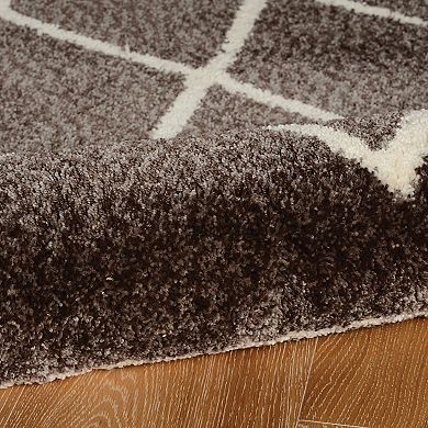 Linon Marrakech Multi-Colored Diamond Pattern Rug