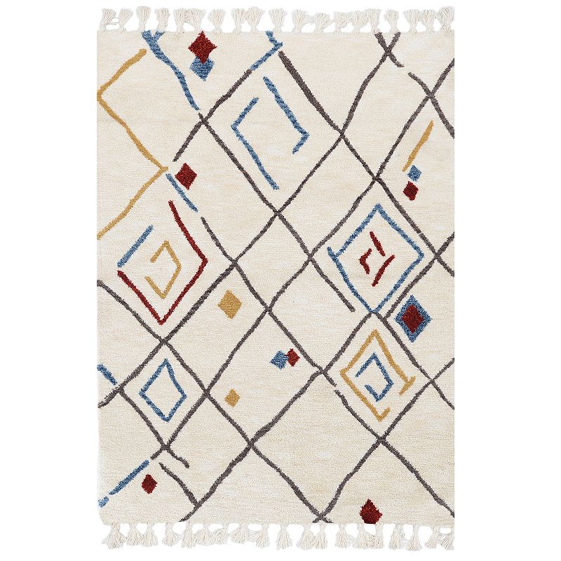 Linon Marrakech Rug, Beig/Green, 5X7 Ft