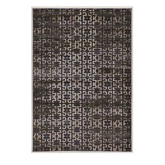 Linon Linon Jewel Collection Distressed Geometric Rug
