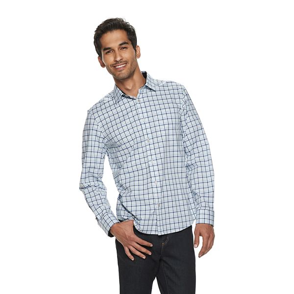 Men's Apt. 9® Untucked-Fit No-Iron Button-Down Shirt