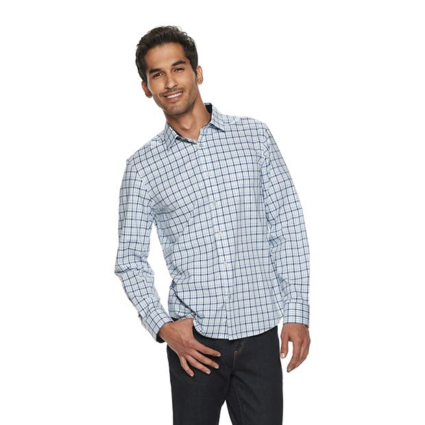 Men's Apt. 9® Untucked-Fit No-Iron Button-Down Shirt