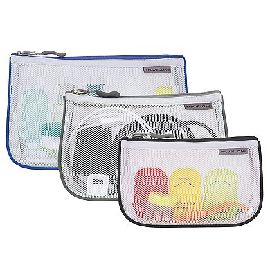 Travelon Assorted Piped Pouches (3-Pack)