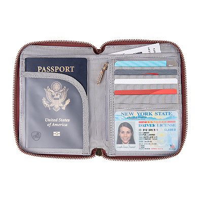 Travelon RFID Blocking Passport Zip Wallet