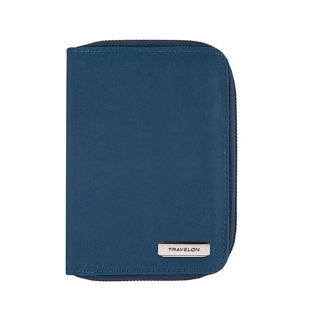 travelon rfid blocking card sleeve Travelon RFID Blocking Wallet Cash Credit Card Sleeve Case Genuine Lea —  AllTopBargains main image 1
