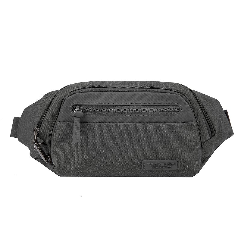 TRAVELON Anti-Theft Metro Waist Pack, Gray Grey