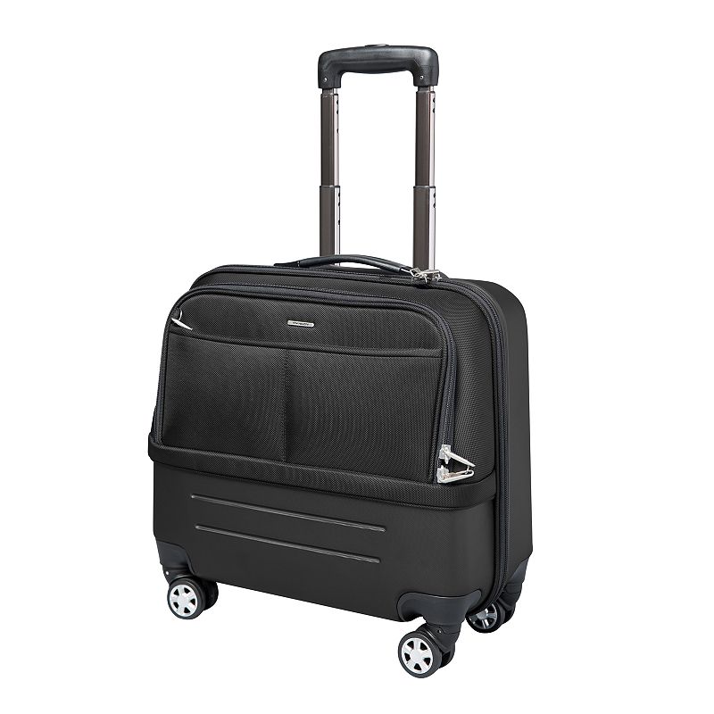 Travelon Anti-Theft Underseat Carry-On Spinner Luggage, Black