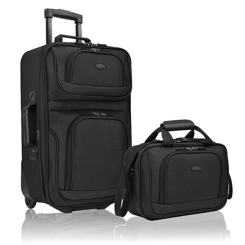 U.S. Traveler Rio 2-Piece Carry-On Luggage Set