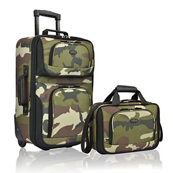 US Traveler RIO Expandable 2 pc Softside Wheeled Luggage Set