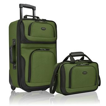 US Traveler RIO Expandable 2 pc Softside Wheeled Luggage Set