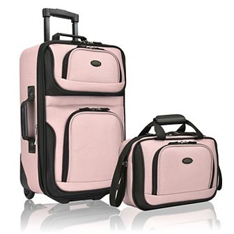 US Traveler RIO Expandable 2 pc Softside Wheeled Luggage Set