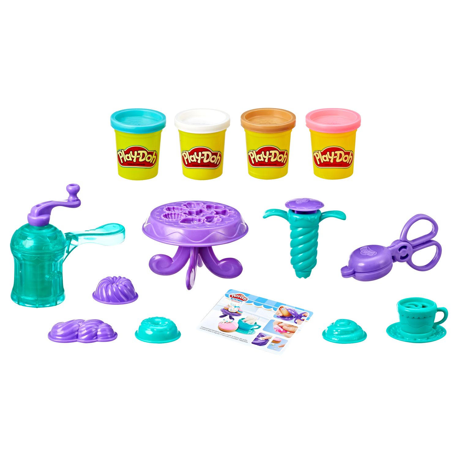 4 colors play doh