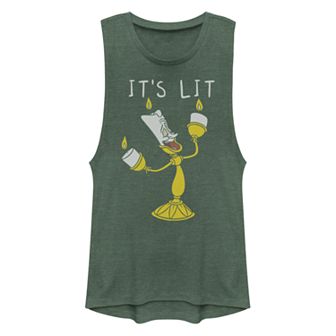 Juniors' Disney's Beauty and the Beast Lumiere Graphic Tank Top