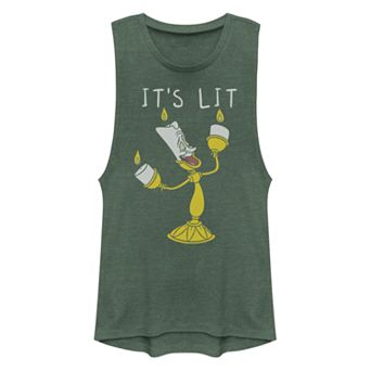 Juniors' Disney's Beauty and the Beast Lumiere Graphic Tank Top