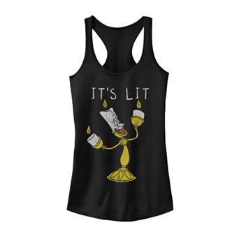 Juniors' Disney's Beauty and the Beast Lumiere Graphic Tank Top