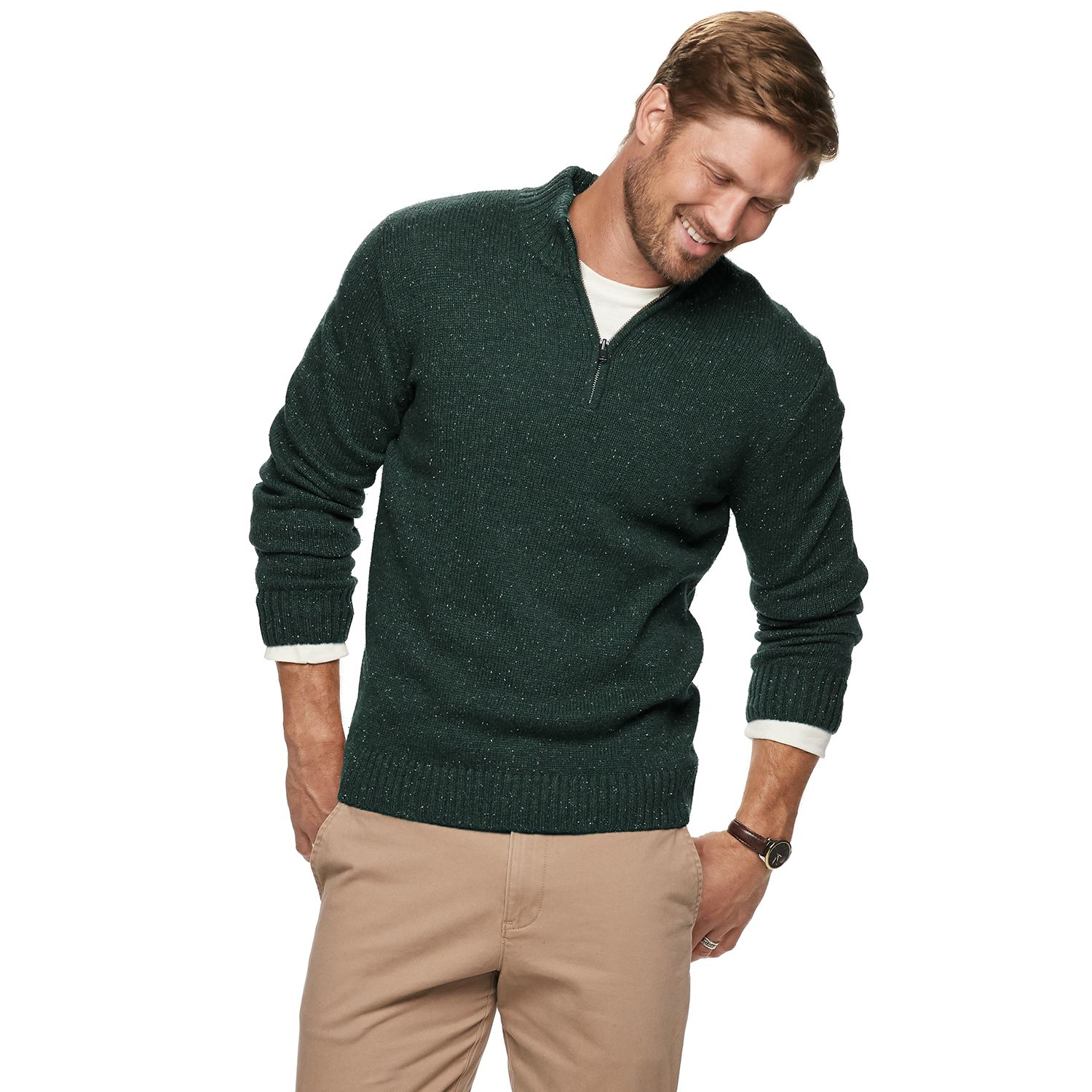 pullover with zip