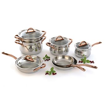 BergHOFF Ouro Gold 11 pc 18/10 Stainless Steel Cookware Set