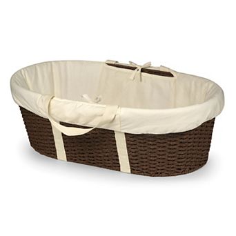 Badger Basket Wicker-Look Woven Baby Moses Basket