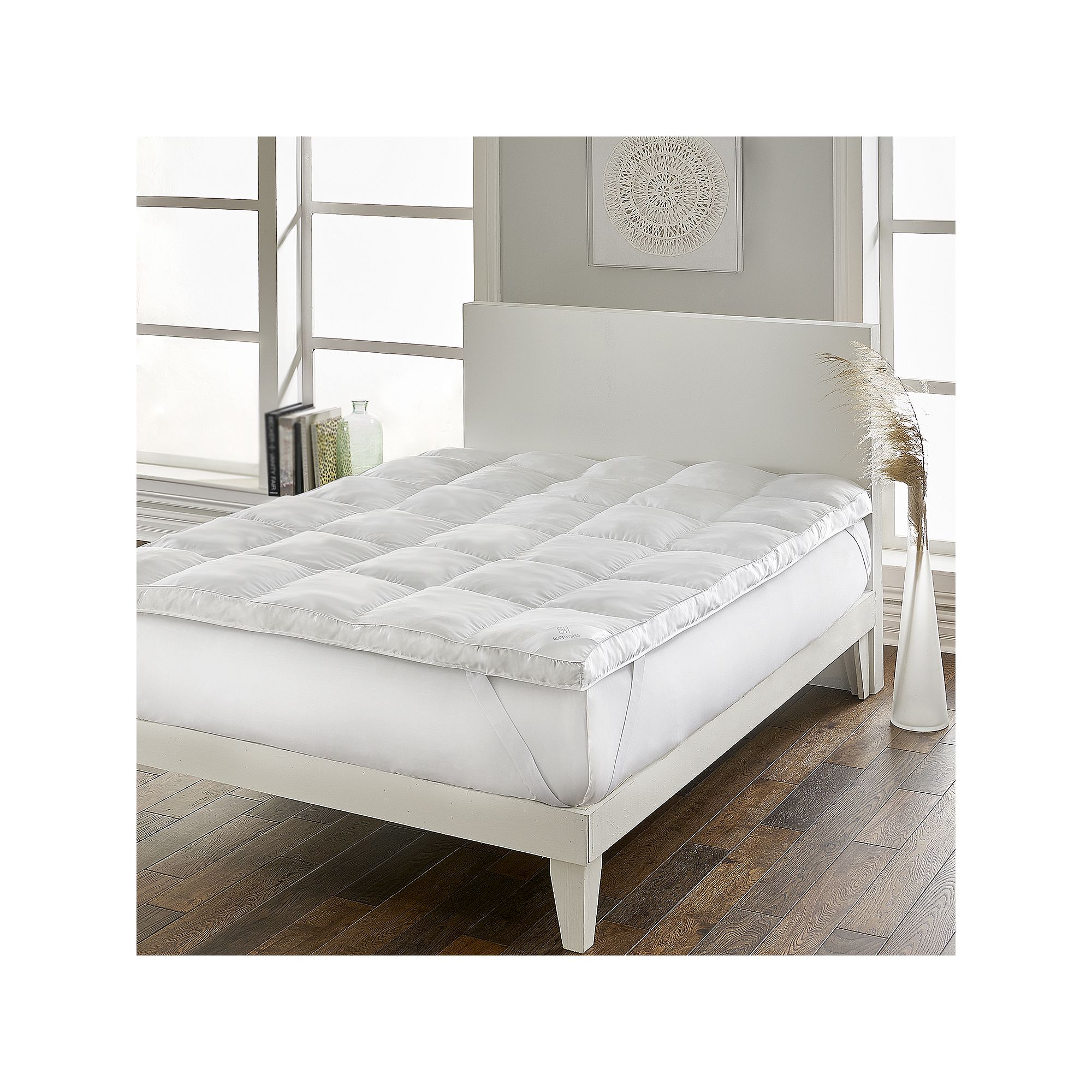 Loftworks Down Alternative Mattress Topper, White