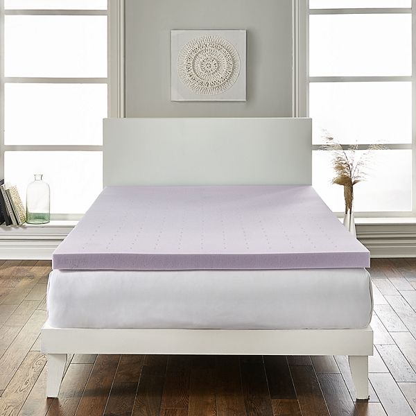 Loftworks 2 Inch Lavender Infused Deep Sleep Therapy Foam Mattress Topper