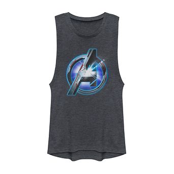 Juniors Marvel Avengers Tech Circle Logo Tank Top