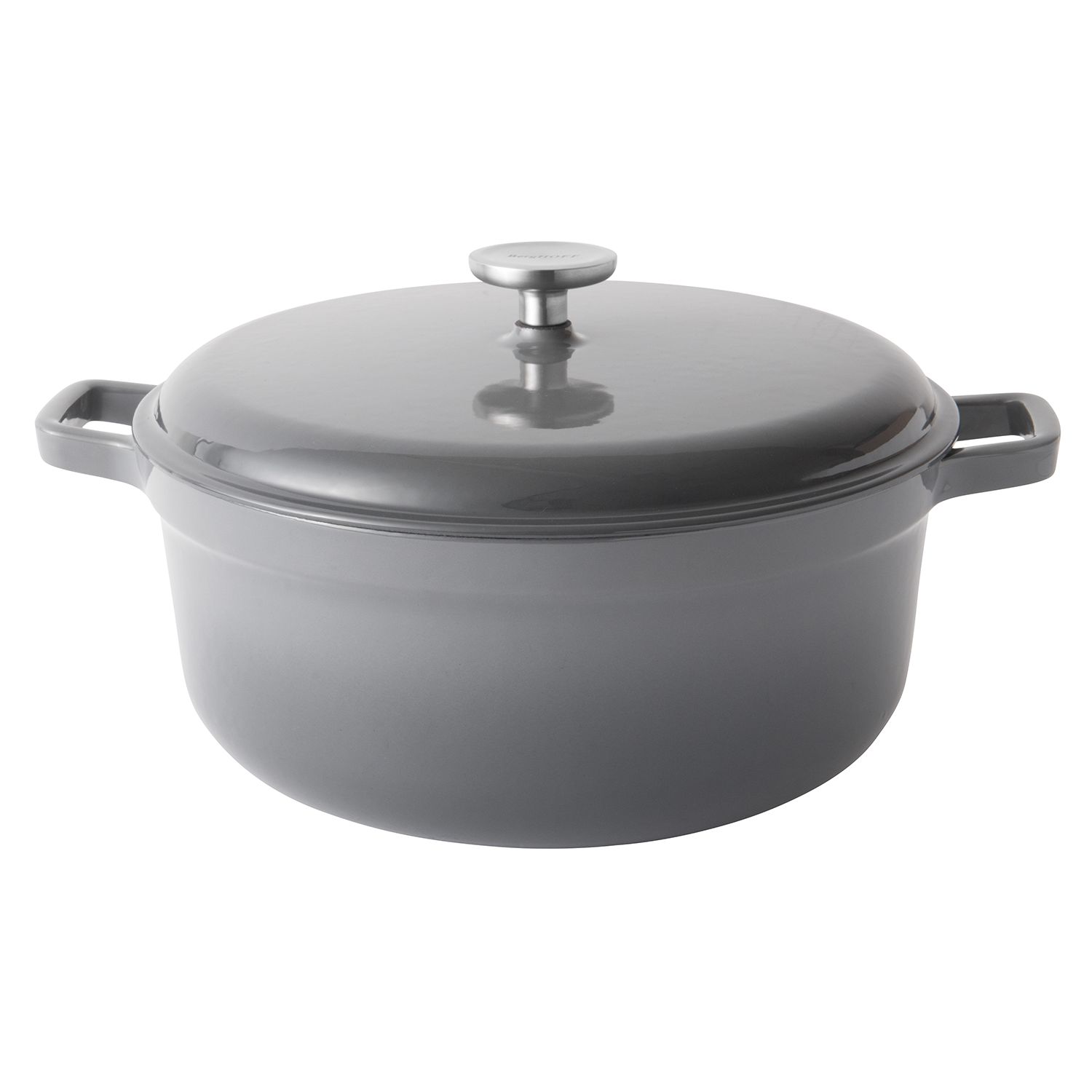 BergHOFF Neo 7qt Cast Iron Round Covered Dutch Oven - Grey